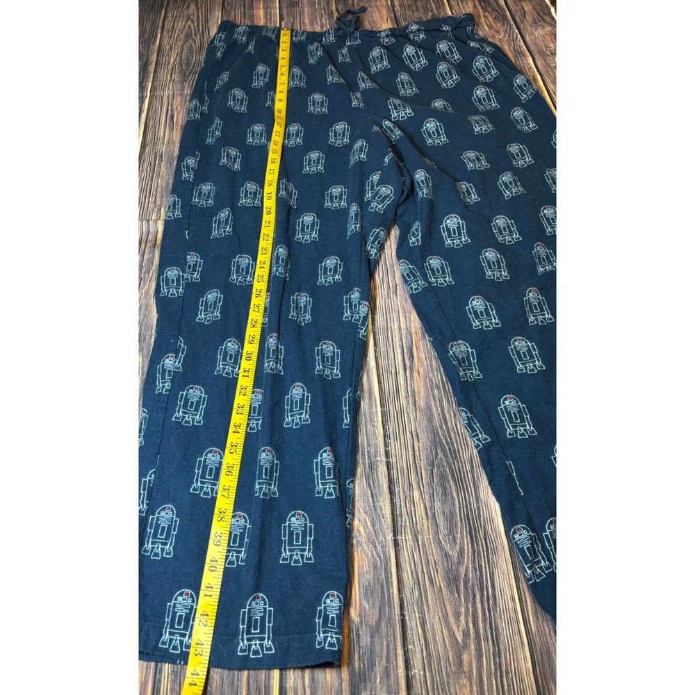 Star Wars Pajama Pants Mens 2XL Blue R2D2 Lounge Sleepwear Disney Store - Picture 3 of 11
